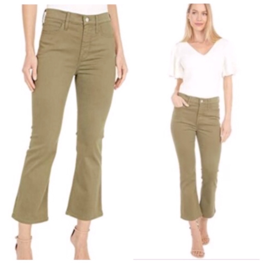 J Crew Olive green 9" Billie Demi Boot Crop